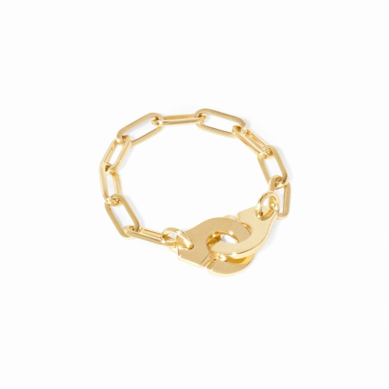 Bague chaine menottes dinh van R7
