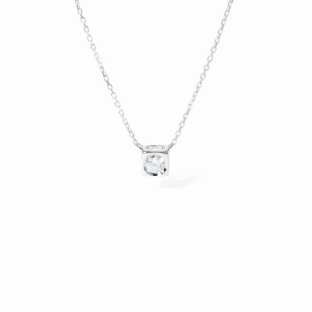 Anhänger Le Cube mit Diamant, mittleres Modell
