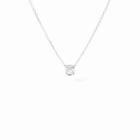 Anhänger Le Cube“mit Diamant, kleines Modell