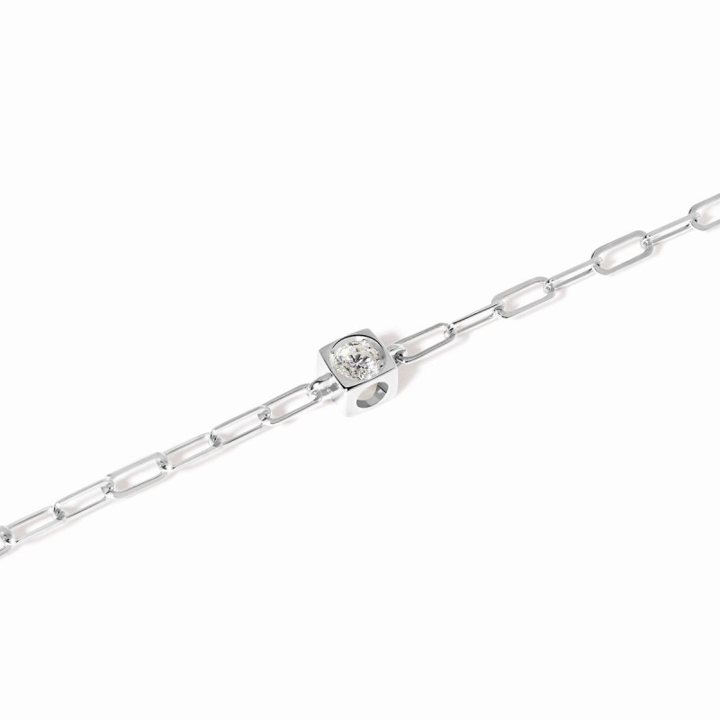 Armband flex le cube mit 2 diamanten PM