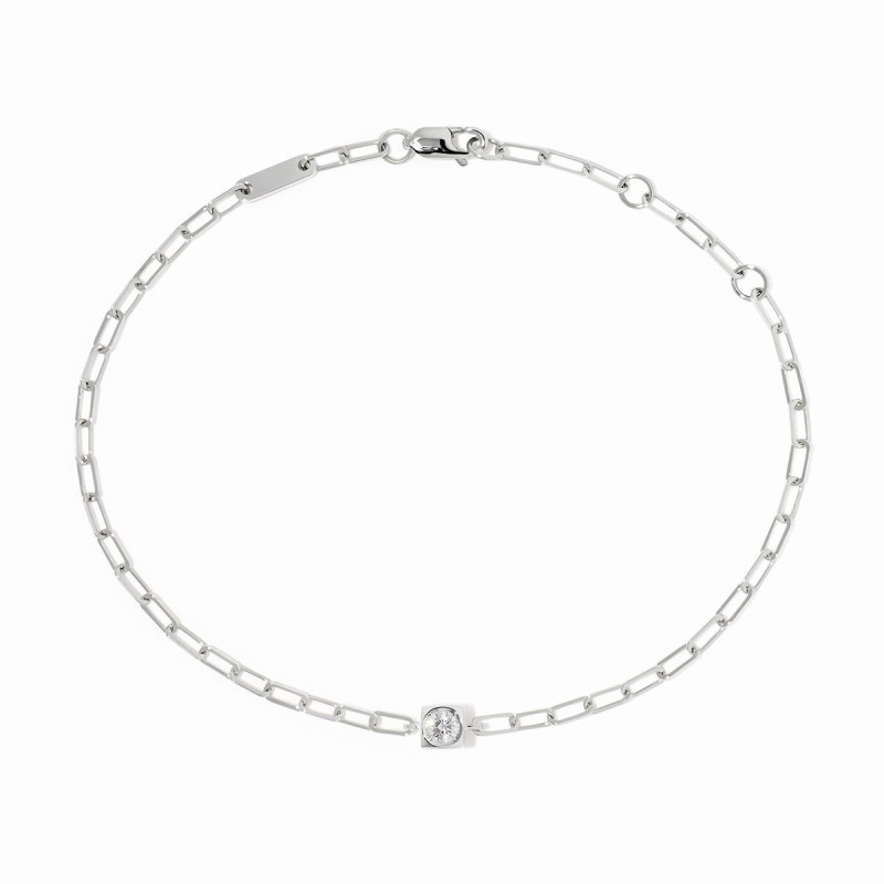bracelet le cube XS with a diamond