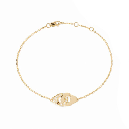 Bracelet sur chaîne forcat menottes dinh van R8