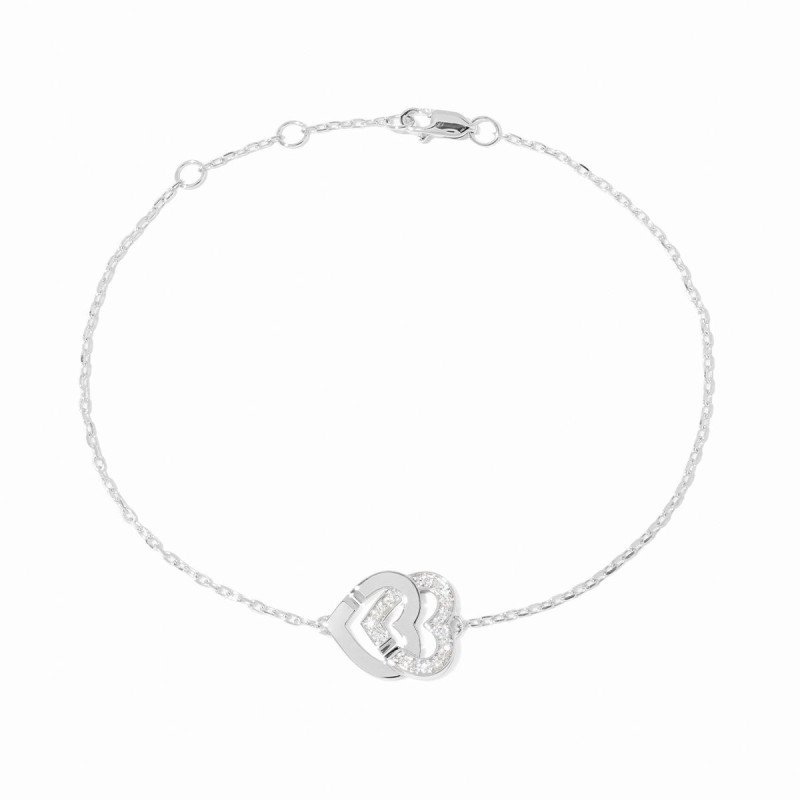 bracelet double coeurs R10