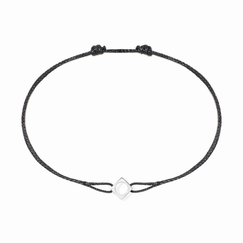 Bracelet sur cordon Le Pavé, moyen modèle