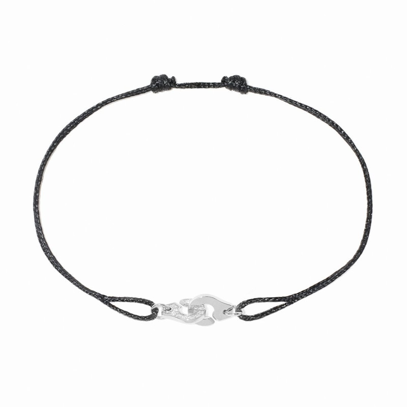 Menottes dinh van bracelet on cord, mini model