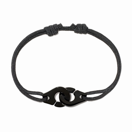 Menottes dinh van bracelet on cord, medium model