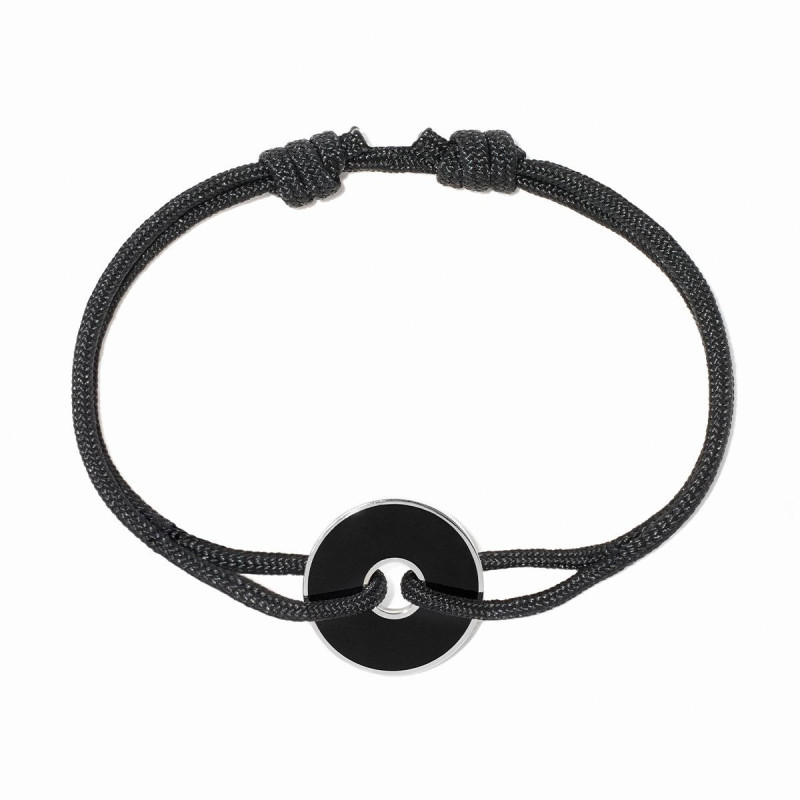 Pi Black & White Armband mit Kordel