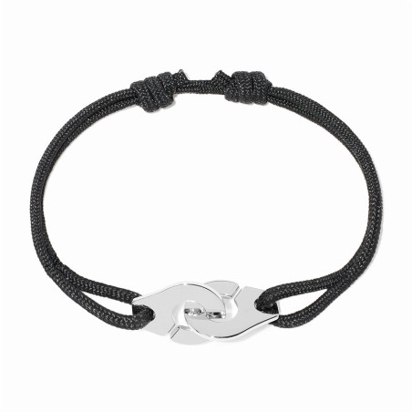 Menottes dinh van bracelet on cord, medium model