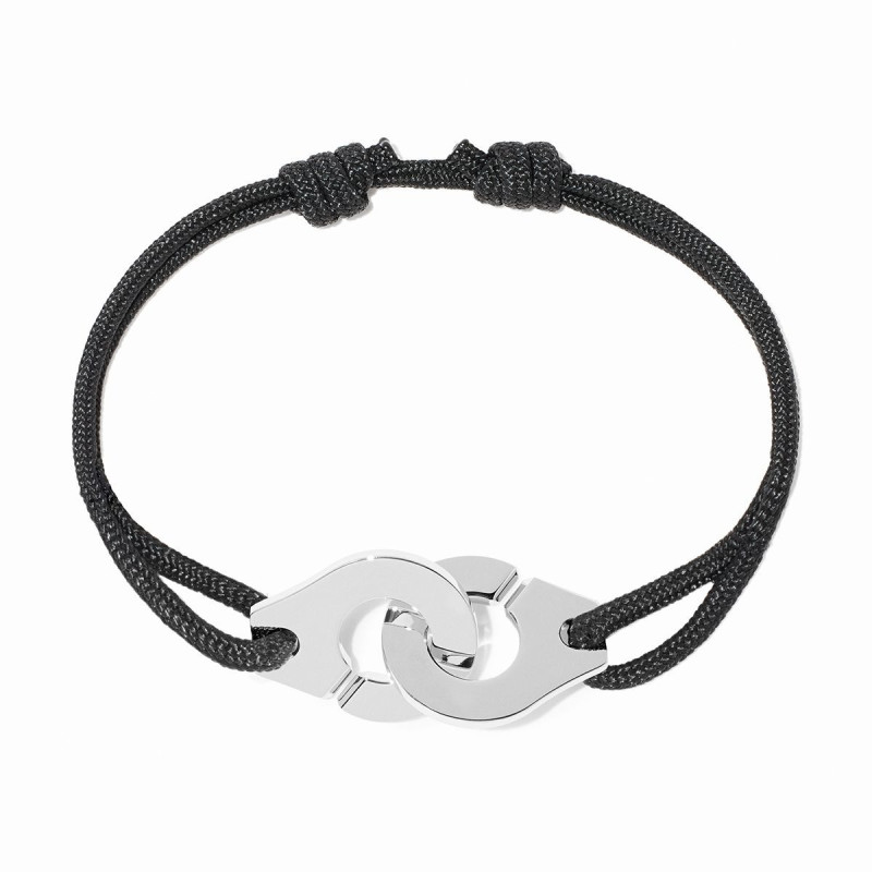 Bracelet sur cordon Menottes dinh van, très grand modèle