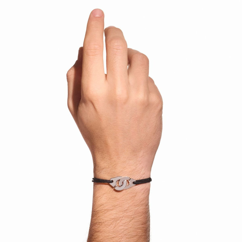 Bracelet sur cordon Menottes dinh van, très grand modèle
